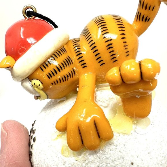 Vintage Enesco Christmas Ornament Garfield Have a Ball 1991 IOB - Picture 13 of 16